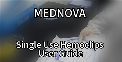 Uporabniški priročnik za Hemoclips za enkratno uporabo MEDNOVA